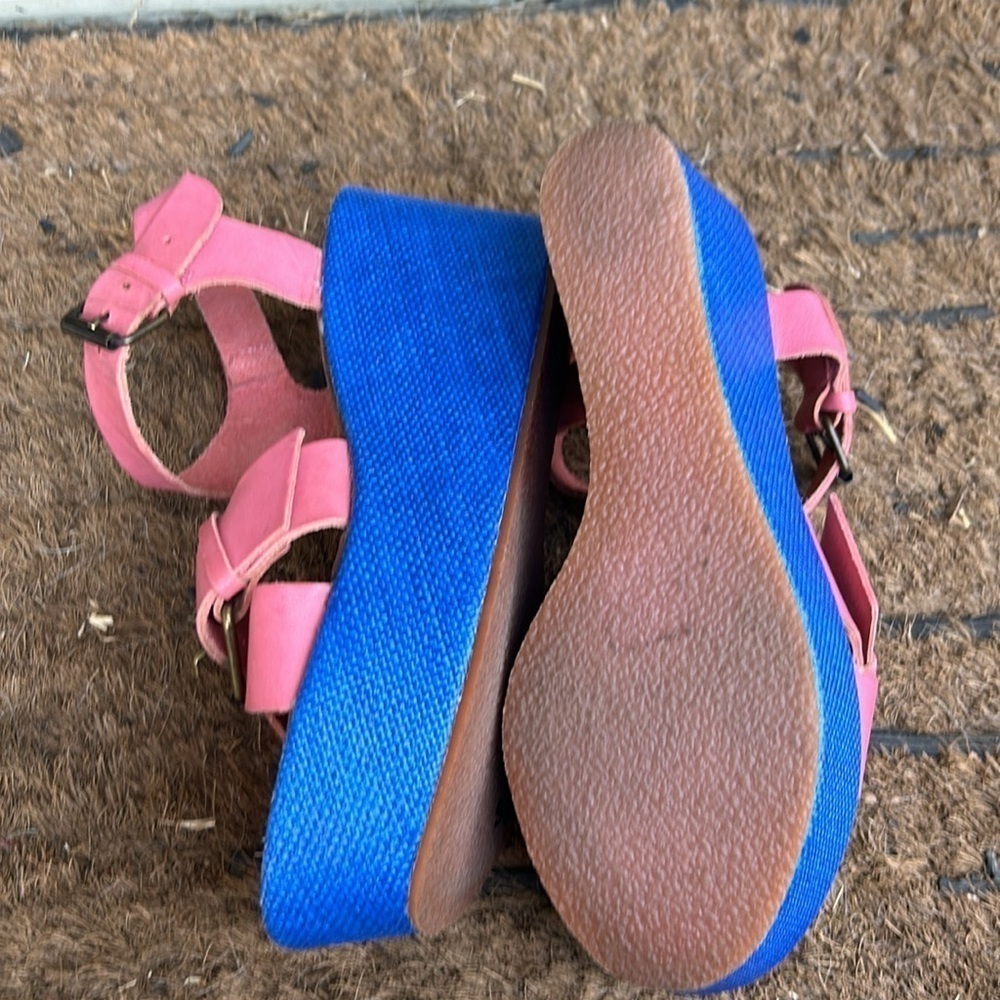 Demarche Sandals Made in Italy Rare Summer Luxury Feminine Shoes Sz 36 Colorful - Picture 9 of 9
